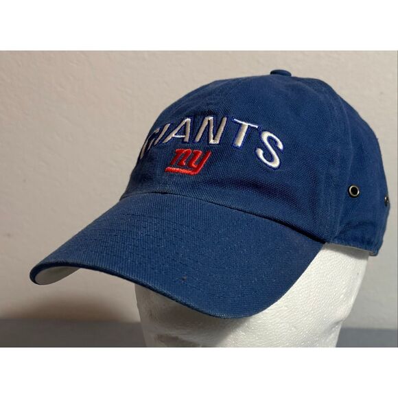 New York Giants Mens Hat Strap Blue White Logo Football NFL Cap Sports Dad - Picture 1 of 8
